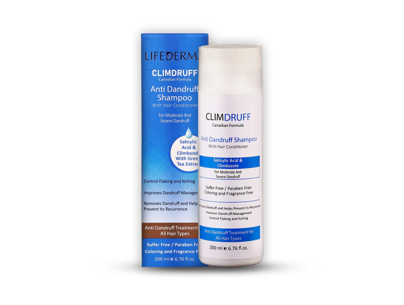 CLIMDRUFF Canadian Formula Anti-Dandruff Shampoo with Hair Conditioner
